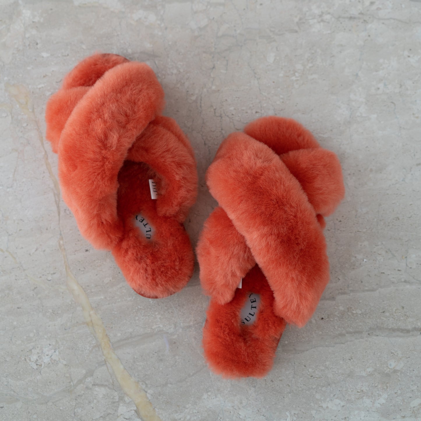 Cloud Slippers 100% Sheepskin - Blood Orange