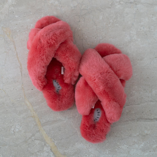 Cloud Slippers 100% Sheepskin - Sugar Pink