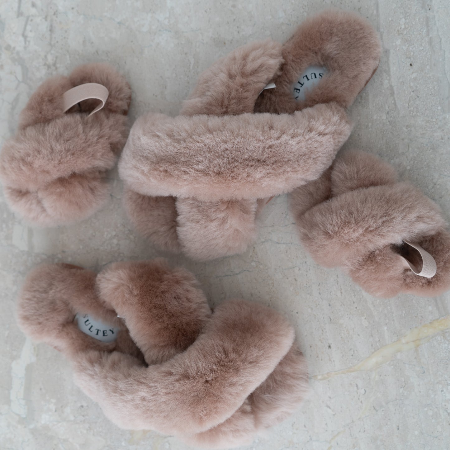 Kids Cloud Slippers 100% Sheepskin - Latte