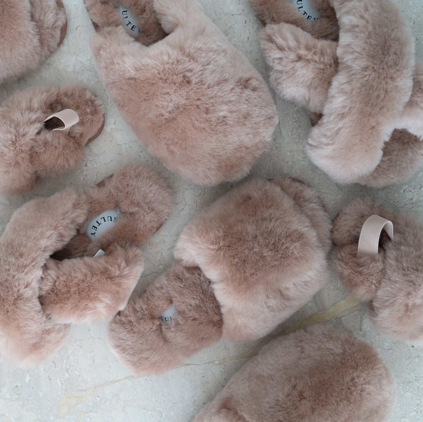 Slide Cloud Slippers 100% Sheepskin - Latte