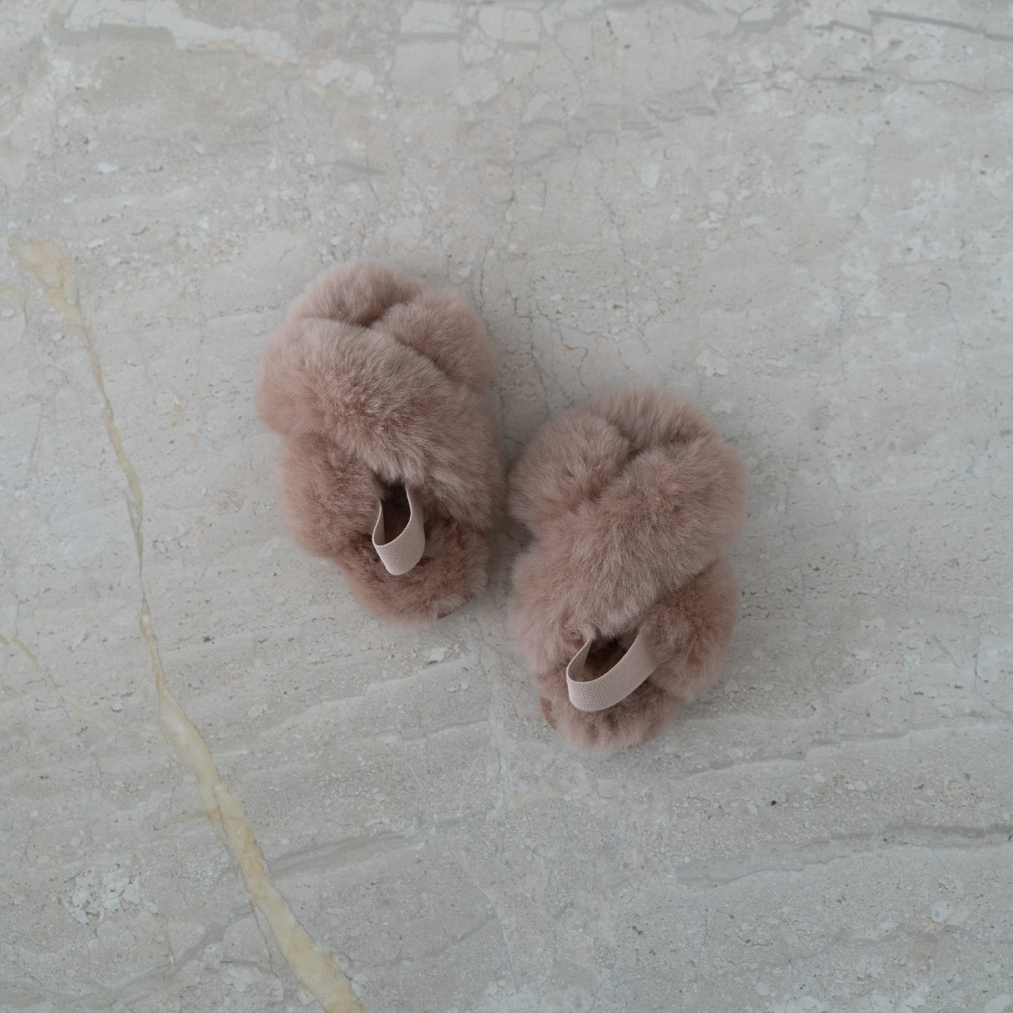 Kids Cloud Slippers 100% Sheepskin - Latte