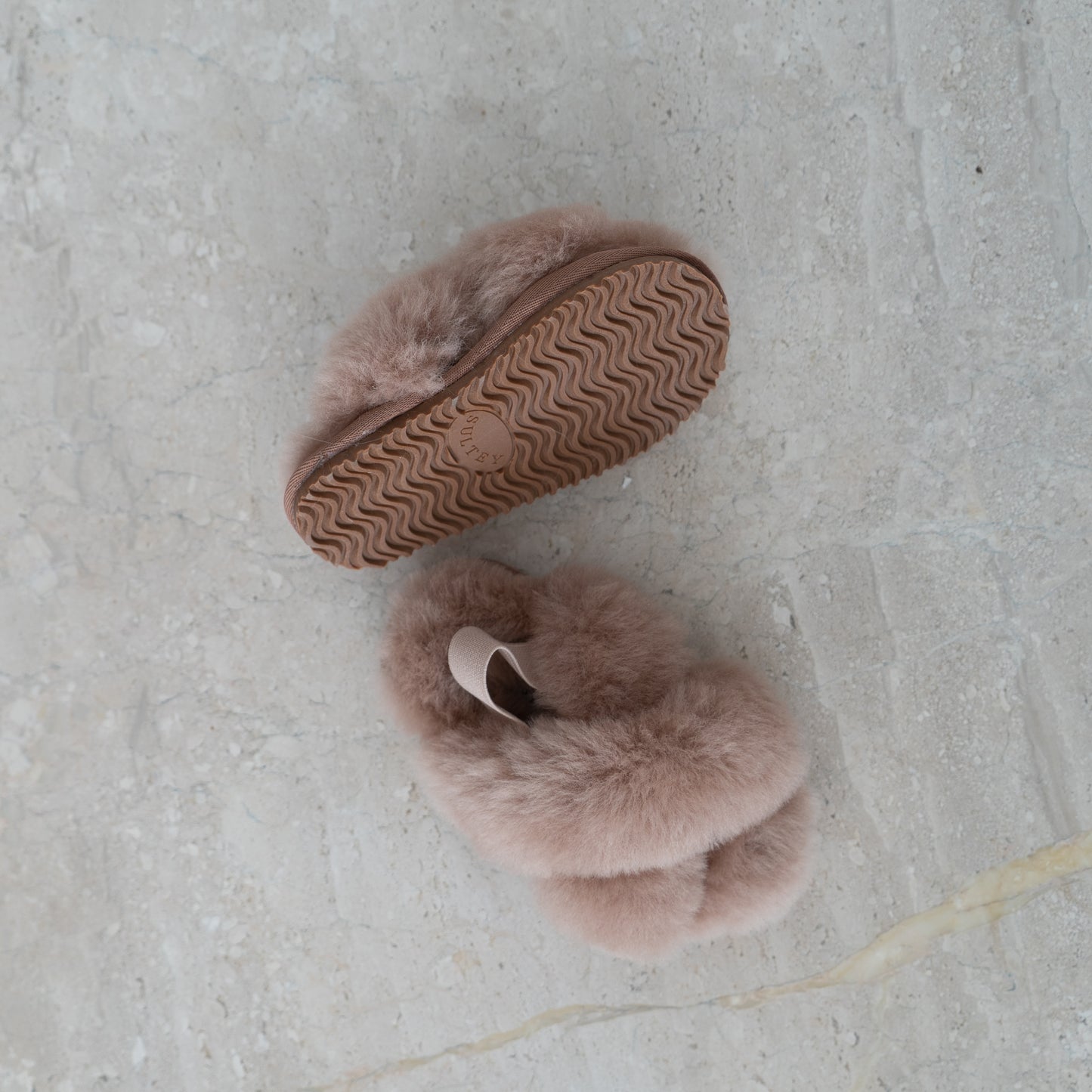 Kids Cloud Slippers 100% Sheepskin - Latte